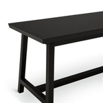 Kyoto Solid Wood Dining Bench - Black | Sleek Dark Aesthetic