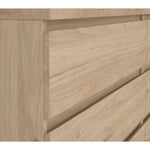 Home Florence 6 Drawer Wide Chest of Drawers Jackson Hickory Oak