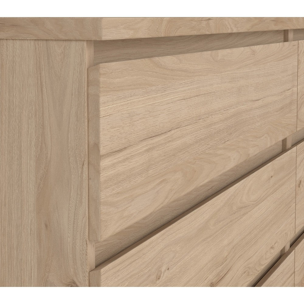 Home Florence 6 Drawer Wide Chest of Drawers Jackson Hickory Oak
