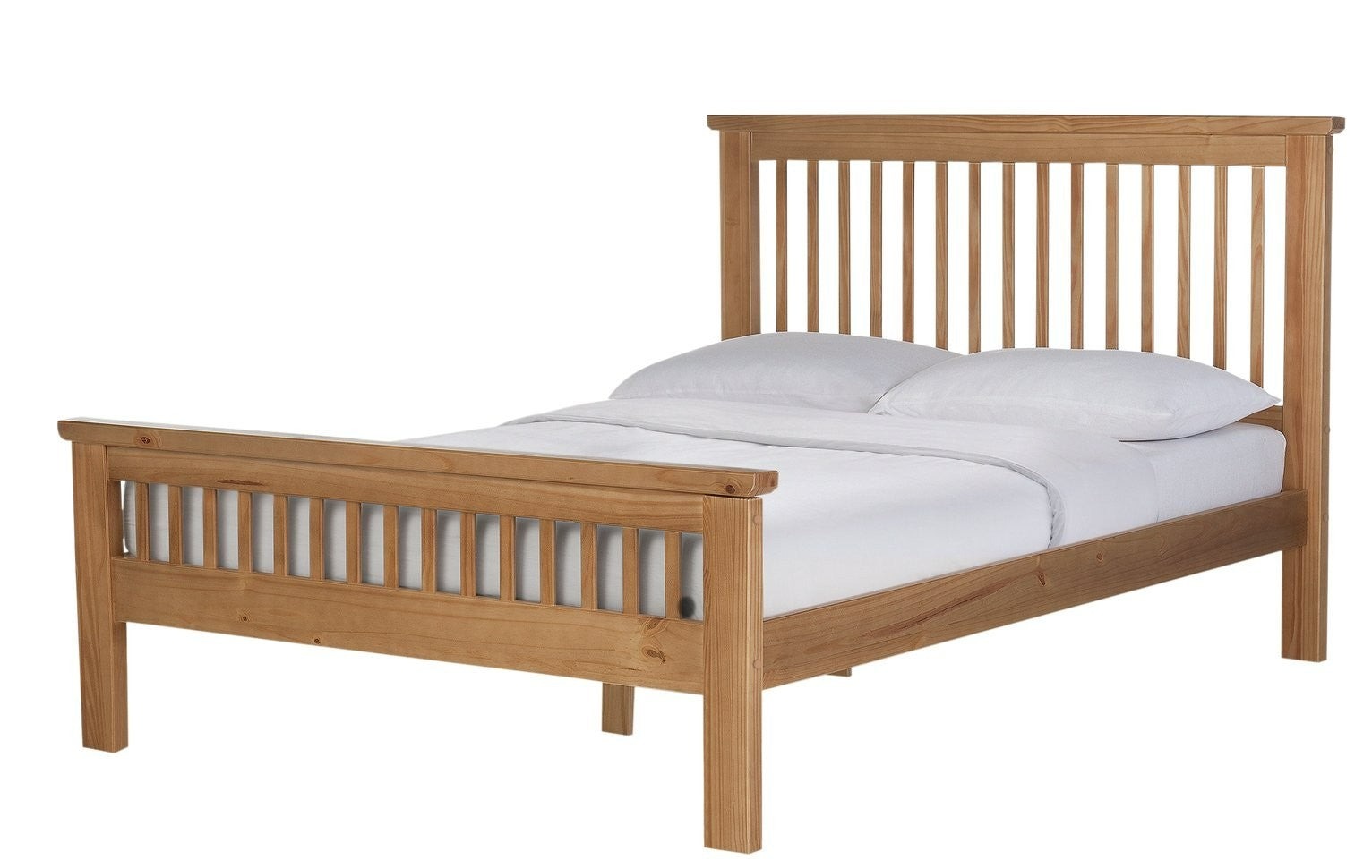Home Aubrey Superking Wooden Bed Frame - Oak Stain | Comfort For Daily Rest