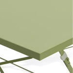 Eve 4 Seater Folding Metal Table - Light Green