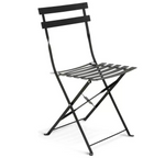 Habitat Eve 4 Seater Folding Metal Patio Set Black | Outdoor Garden Table Chairs