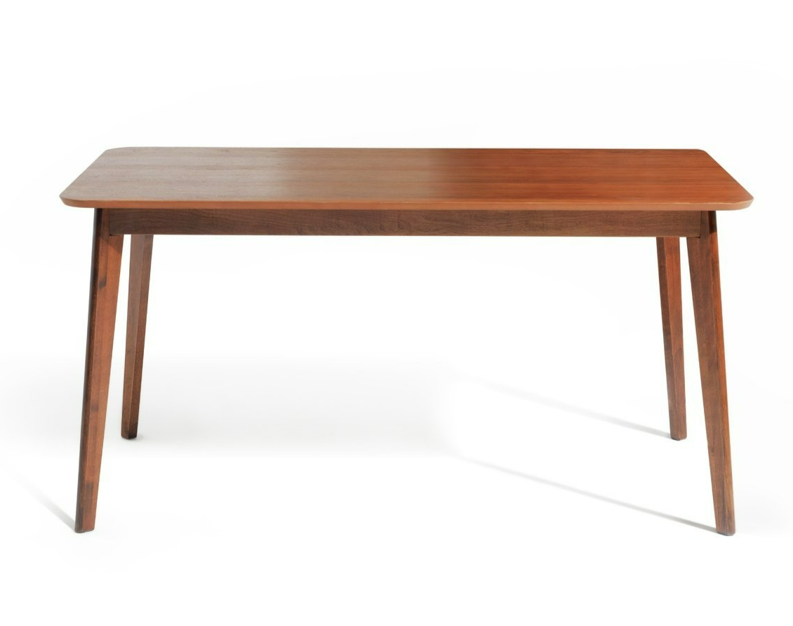 Skandi Walnut Veneer 6 Seater Dining Table | Wooden dining table