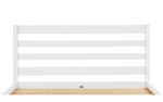 Home Kaycie Double Wooden Bed Frame - White | Sturdy Solid Wood Bed for Bedroom