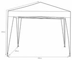 Home 3m x 3m Pop up Garden Gazebo - Green | Outdoor Canopy Tent for Patio Events