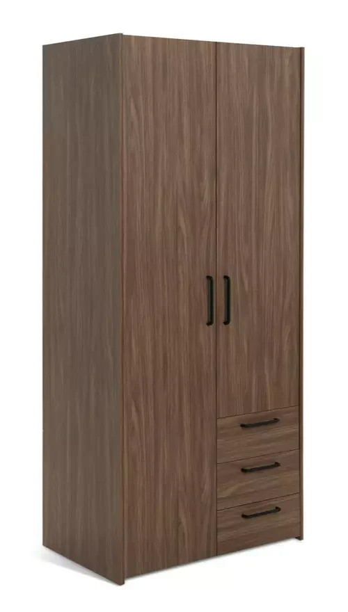 Oldham 2 Door 3 Drawer Wardrobe - Walnut ( B Grade )