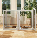 Lords & Labradors Wooden Puppy Play Pen Black 80cm | Pet Safety Enclosure