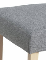 Pair of Midback Skirt Tweed Fabric Dining Chairs | Elegant Kitchen Accent
