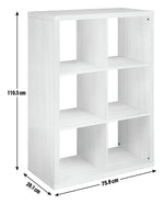 Habitat Squares Plus 6 Cube Storage Unit - Dark Oak