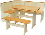 Haversham Pine Dining Table & 1 Pine Bench | Rustic Family Mealtime