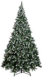 10ft Pre Lit Blue Oscar Pine Cone Christmas Tree | Realistic Artificial