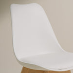 Jerry Pair of Dining Chair - White | Modern Mealtime Seating