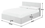 Home Heathdon Small Double Ottoman Bed Frame- Grey | Lift-up bed frame grey