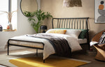 Kanso Double Metal Bed Frame - Black | Industrial Bedroom Vibe