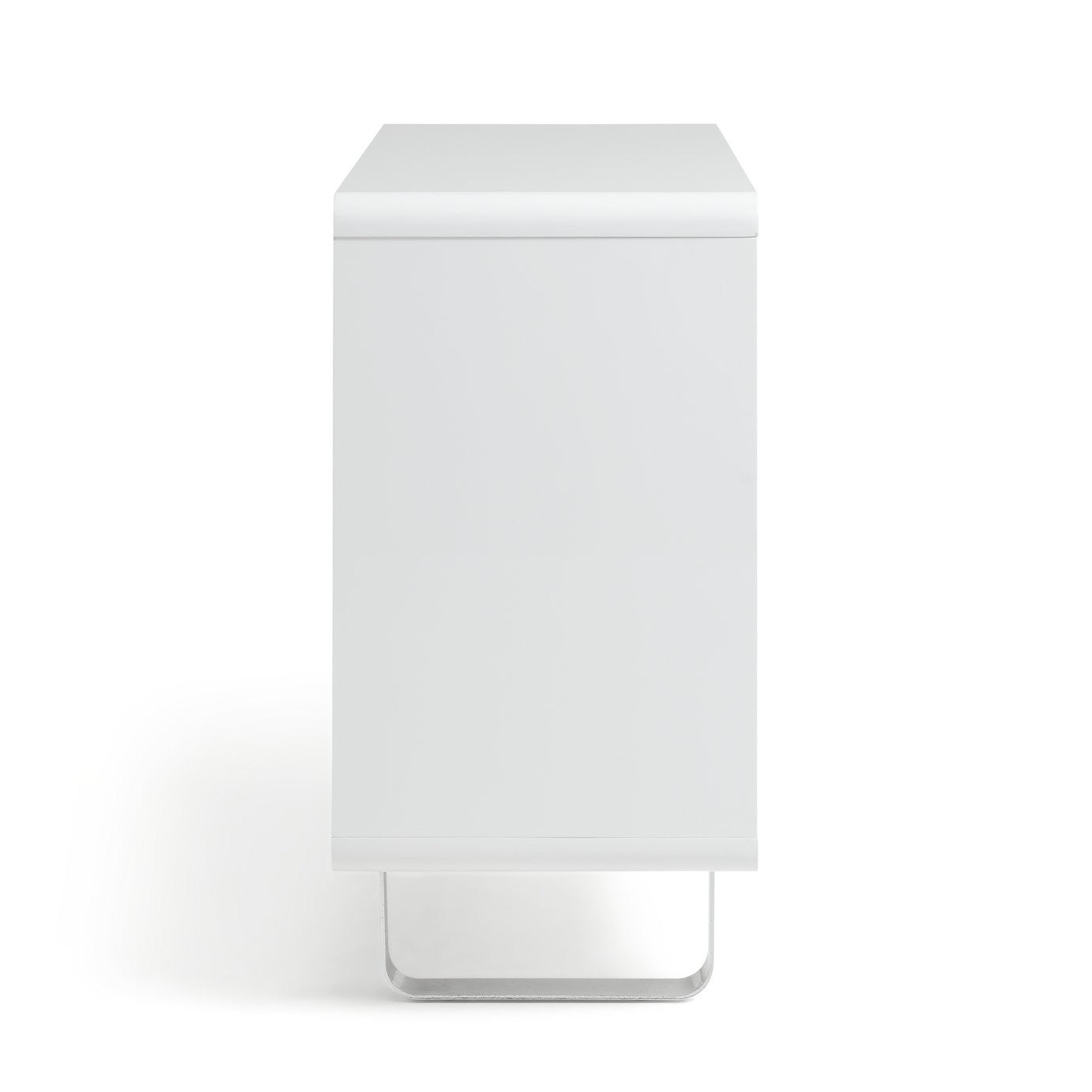 Sleigh 2 Door Sideboard - White Gloss | White Gloss Furniture for Living Room
