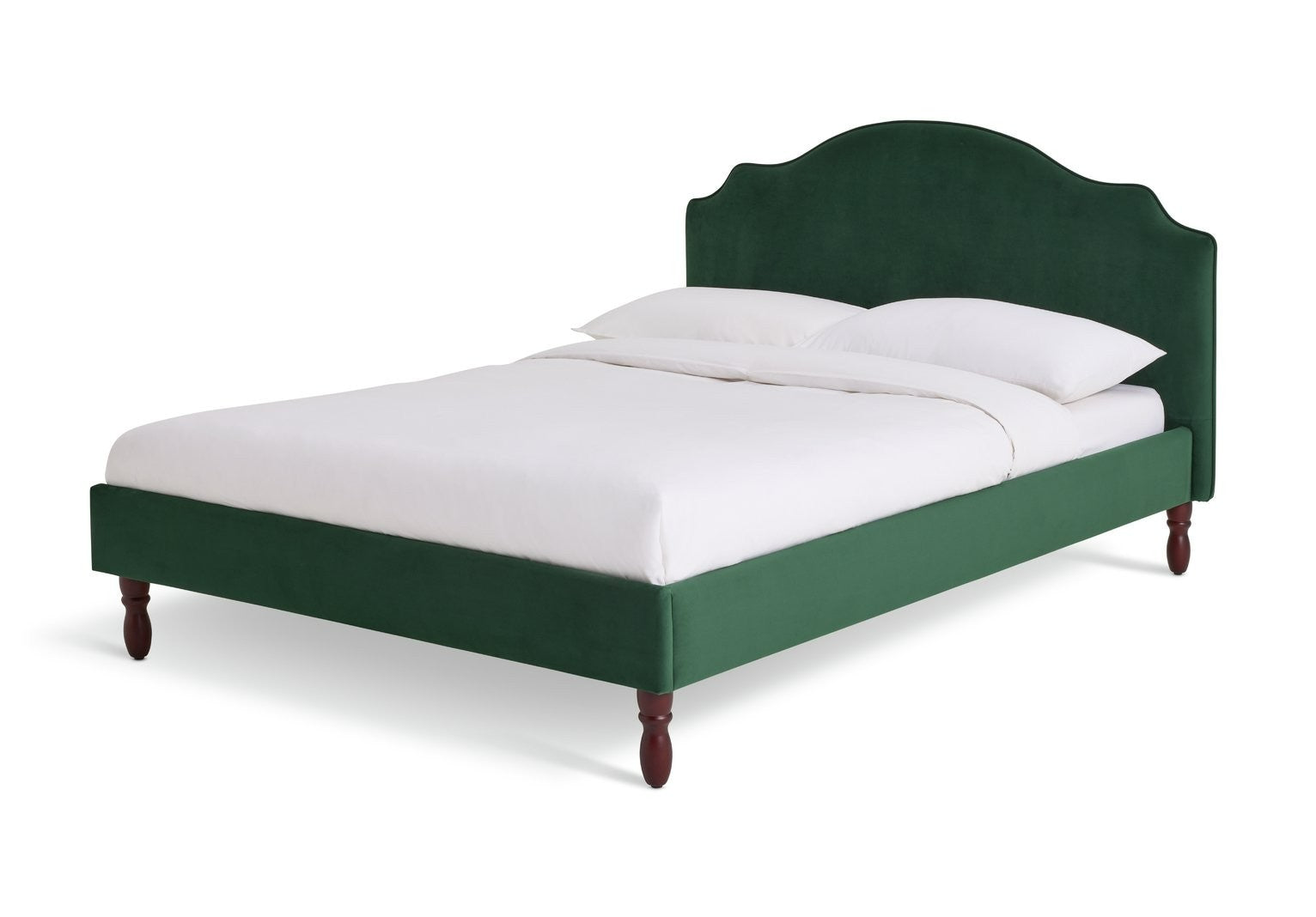 Sophia Kingsize Velvet Bed Frame - Moss Green | Elegant velvet bed