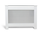 Habitat Odell Small Radiator Cover - White | Lattice Panel MDF Cabinet Cover