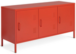 Habitat Stevie 3 Door Locker - Red