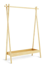 Habitat Akari Wooden Clothes Rail - Wood  | Freestanding Wardrobe Rack Bedroom