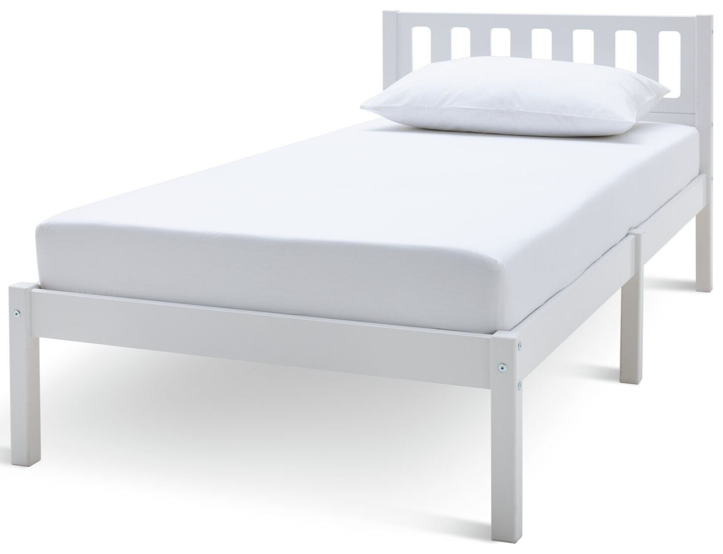 Habitat Ronnie Single Bed Frame - White ( B Grade 9073 )