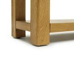 Home Kent 2 Drawer Oak Console Table - Natural | Warm Wooden Appeal