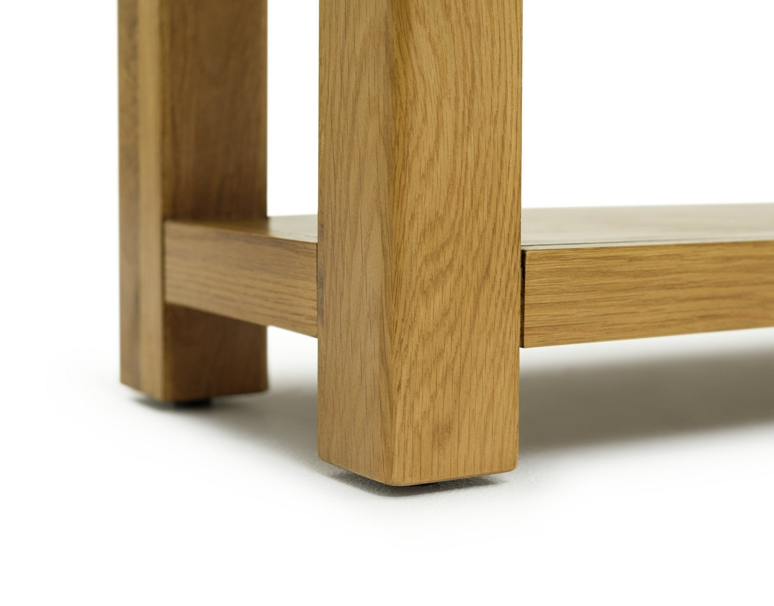 Home Kent 2 Drawer Oak Console Table - Natural | Warm Wooden Appeal