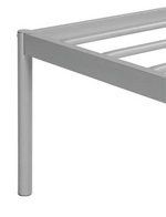 Freja Single Metal Bed Frame - Silver