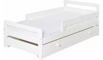 Ellis Toddler Bed Frame with Storage - White | Childrens Bedroom Furniture