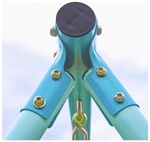 TP Toys Kids Double Swing Set With Glide Ride | Outdoor Playset 4 Seater Garden