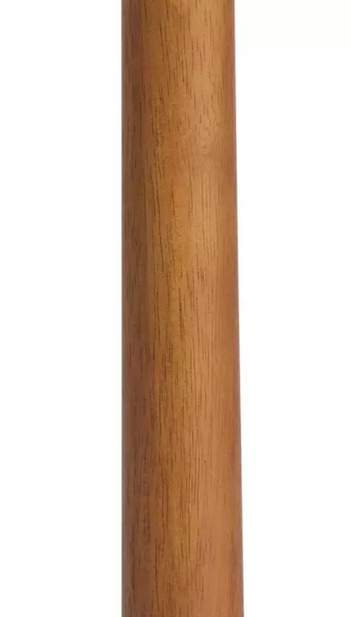 Tapered Wood Floor Lamp Walnut & Green | Modern Standing Floor Light Lighting