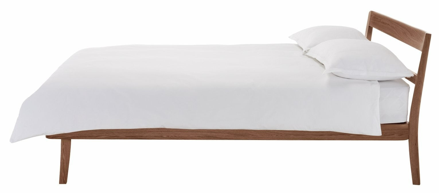 Tatsuma Kingsize Wooden Bed Frame - Walnut | Elegant Home Atmospher