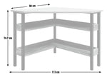 Habitat Nomad Corner Office Desk - Oak ( B Grade 45200 )