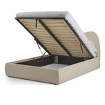 Orton Small Double End Lift Ottoman Bed - Beige | Practical Lift Access