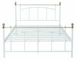 Yani Double Metal Bed Frame - White