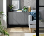 Zander Textured Large Sideboard - Grey ( B Grade )