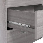 Home Brisbane 2 Door3 Drawer Mirror Wardrobe – GreyOak | Modern Bedroom Storage