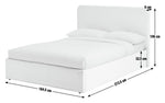 Chadwell Kingsize End Lift Ottoman Bed - Natural | Upholstered king bed