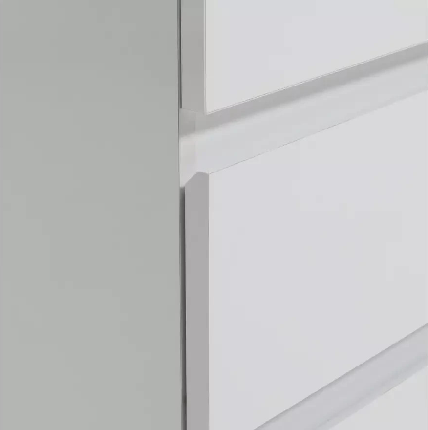 Home Jenson 2 Door 2 Drawer Wardrobe - Gloss White | Simple Clothing Space