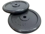 Cast Iron Weights 2 x 10kg | Strength Training Weight Plates Gym Equipment Set