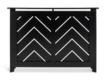 Habitat Chevron Small Radiator Cover - Black