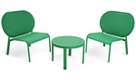 Habitat May 2 Seater Metal Garden Bistro Set - Green