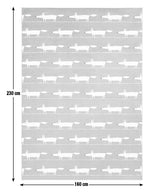 Habitat x Scion Mr Fox Printed Rug - 160 x 230cm - Green
