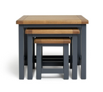 Kent Nest of 3 Tables - Grey & Oak