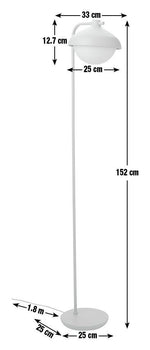 Habitat Acorn Metal Floor Lamp - Latte