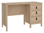 Tvilum Madrid 3 Drawer Office Desk - Oak | Minimalist Approach Workspace Setup