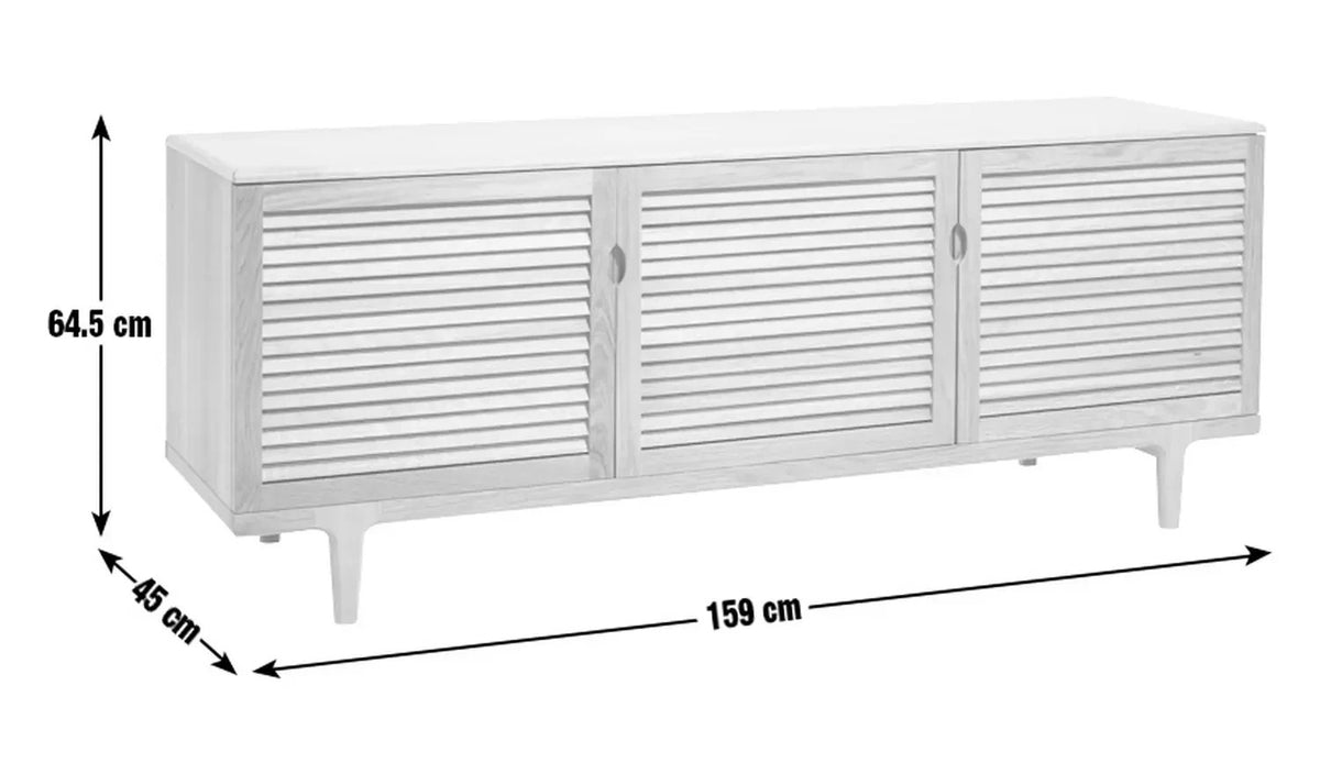 Oiled Slatted Sideboard - Natural (B Grade 1070)