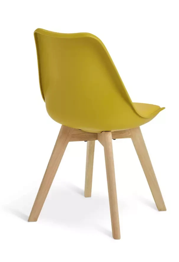 Jerry Pair of Dining Chair - Yellow | Modern Mealtime Seating