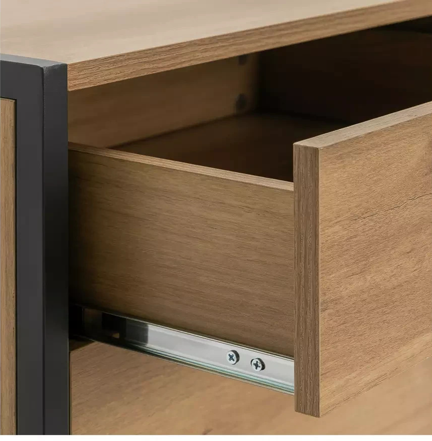 Home Loft Living 2 Drawer Swivel Office Desk Oak | Home Office