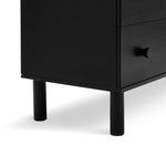 Akio 3 Drawer Chest - Black | Black drawer cabinet