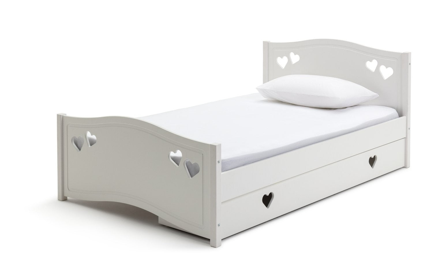 Mia Single Bed With Drawer White | Space Saving Sleep Solution